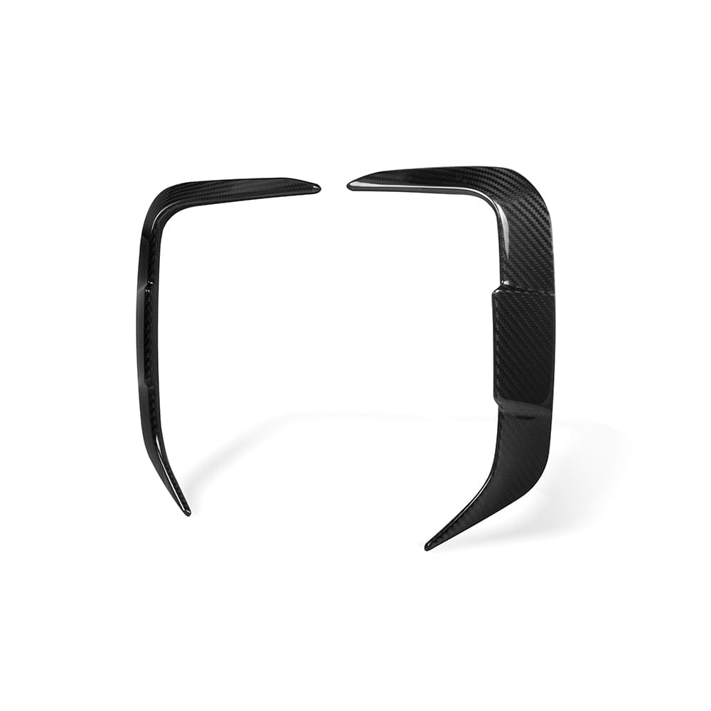 SOOQOO BMW IX3 G08 Rear Bumper Inserts In Prepreg Carbon Fiber — product view 5