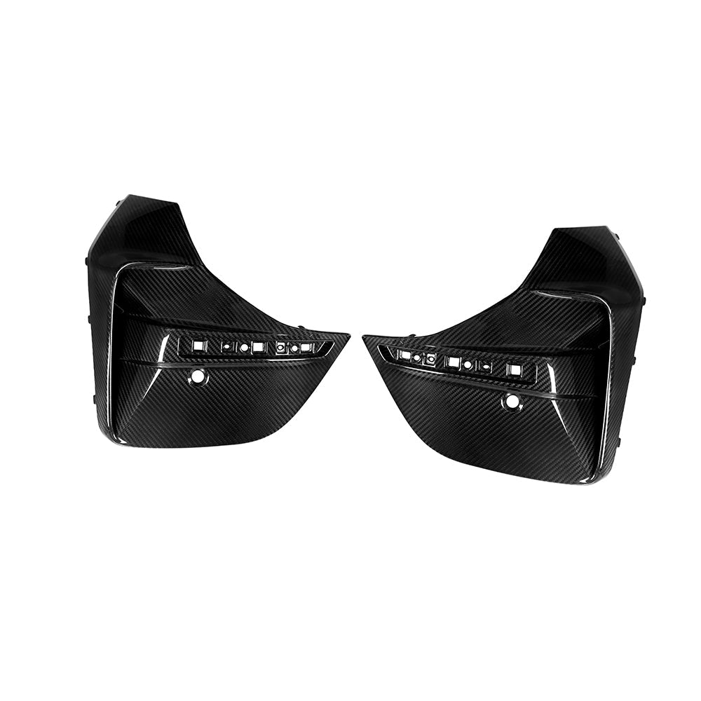 SOOQOO BMW 4 Series G26 Rear Bumper Inserts In Prepreg Carbon Fiber — product view 3