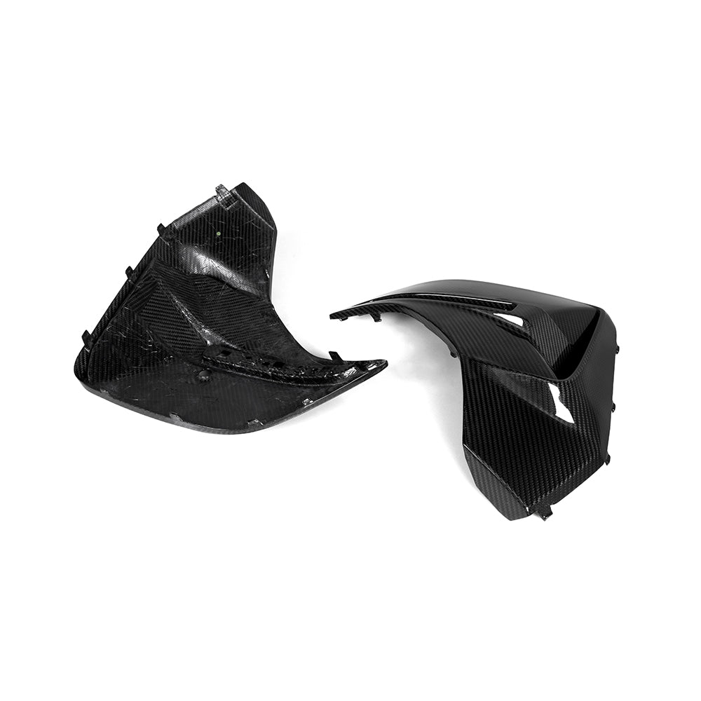 SOOQOO BMW 4 Series G26 Rear Bumper Inserts In Prepreg Carbon Fiber — product view 5