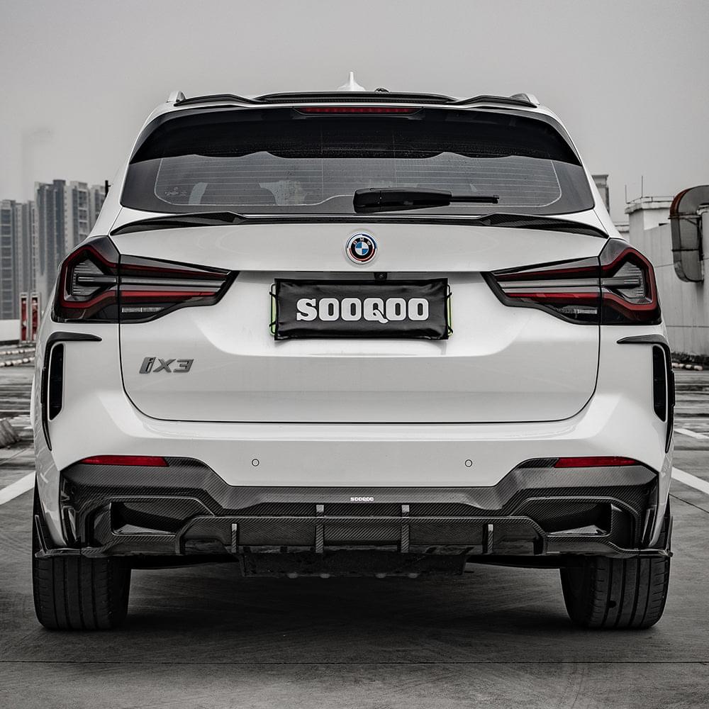 SOOQOO BMW X3 G01 Top Spoiler In Prepreg Carbon Fiber — product view 4