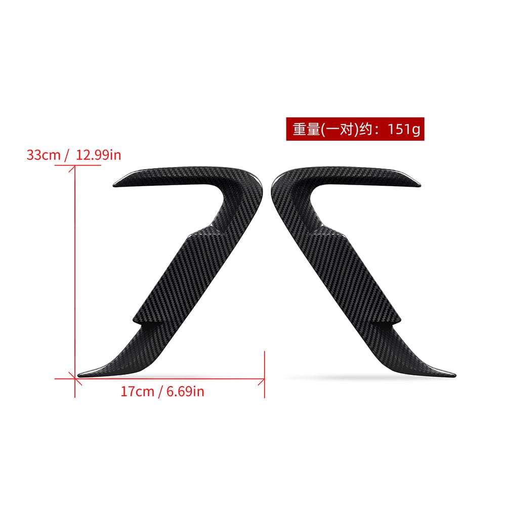 SOOQOO BMW X3 G01 LCI Side Fender Trims In Prepreg Carbon Fiber — product view 8