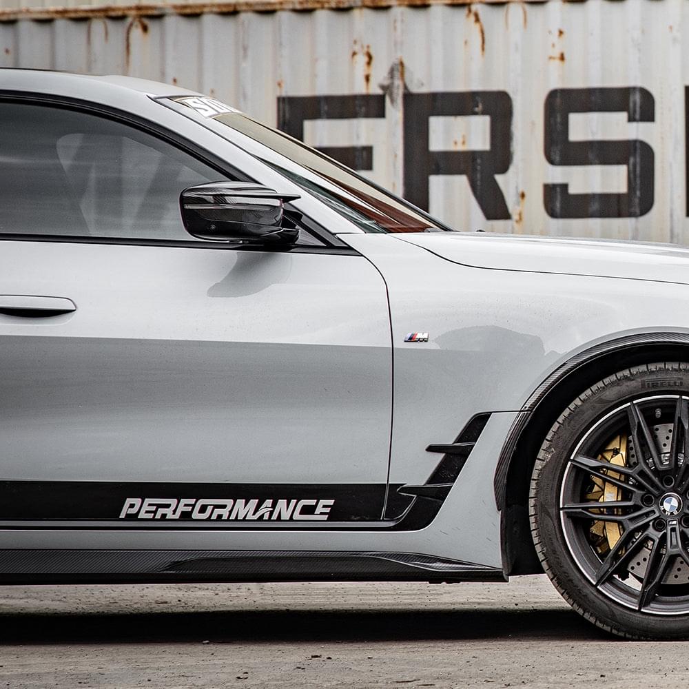 SOOQOO BMW 4 Series G26 Side Skirt In Prepreg Carbon Fiber — product view 6