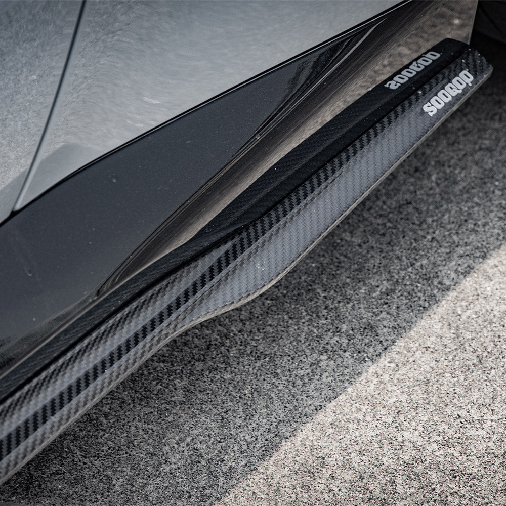 SOOQOO BMW 2 Series G42 Side Skirt In Prepreg Carbon Fiber — product view 4