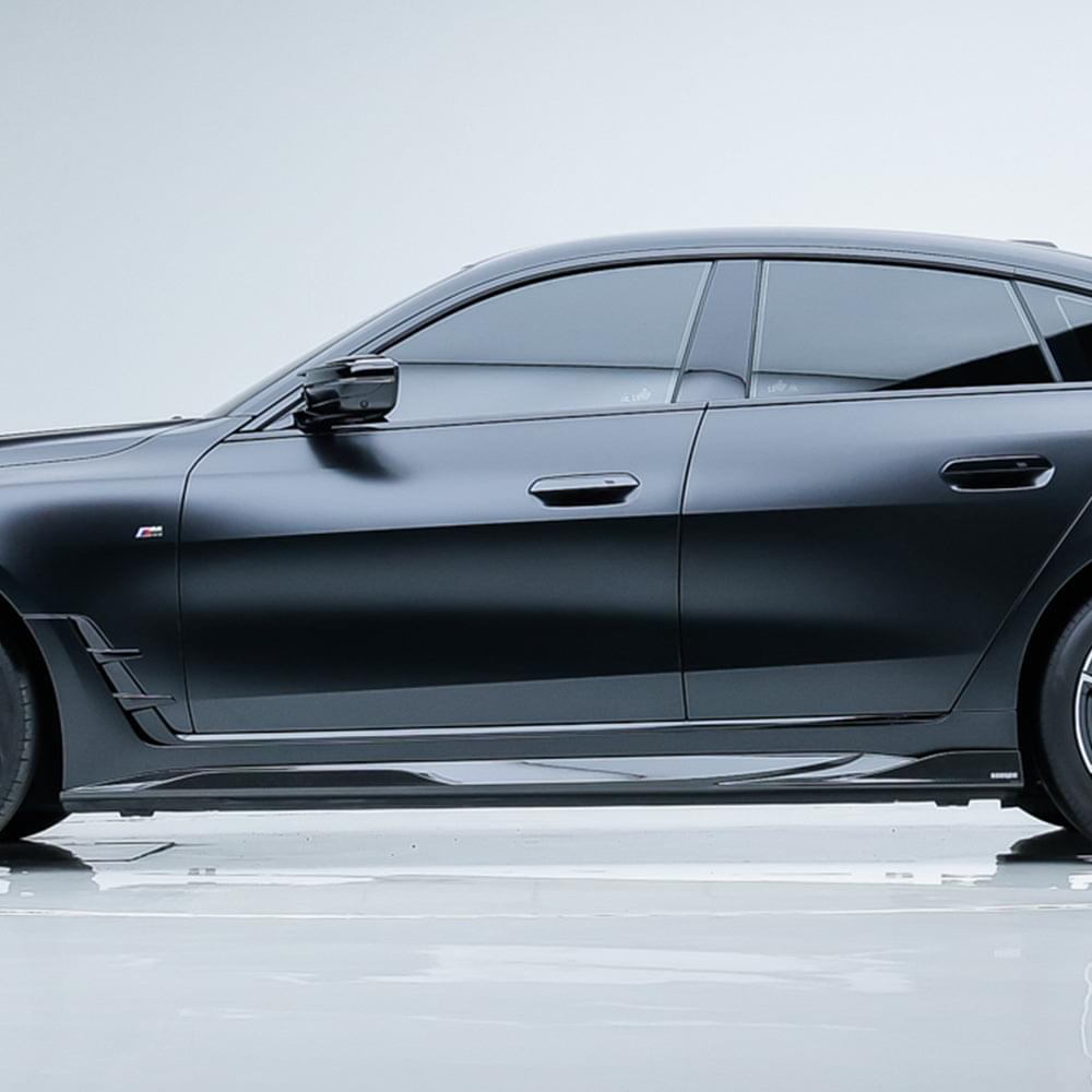SOOQOO BMW i4 G26 Side Skirt In Prepreg Carbon Fiber — product view 6