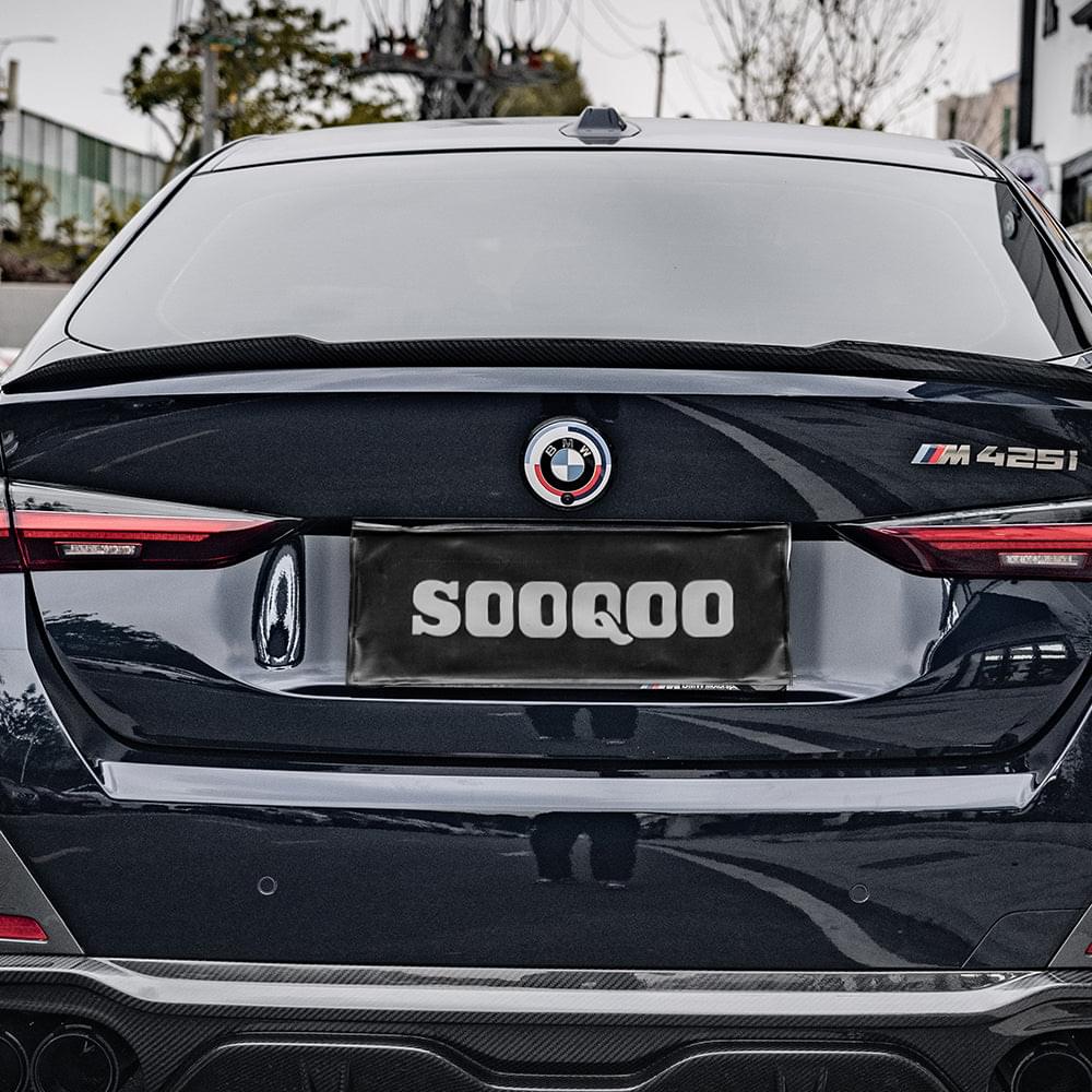 SOOQOO BMW 4 Series G26 Rear Spoiler In Prepreg Carbon Fiber — product view 2