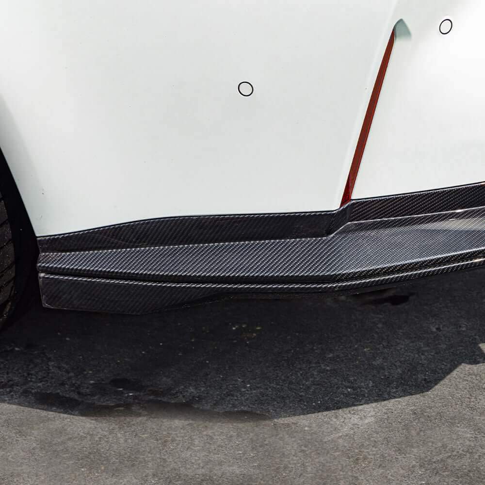 SOOQOO V2 BMW M3 G80 Rear Diffuser W/Brake Light In Prepreg Carbon Fiber — product view 8