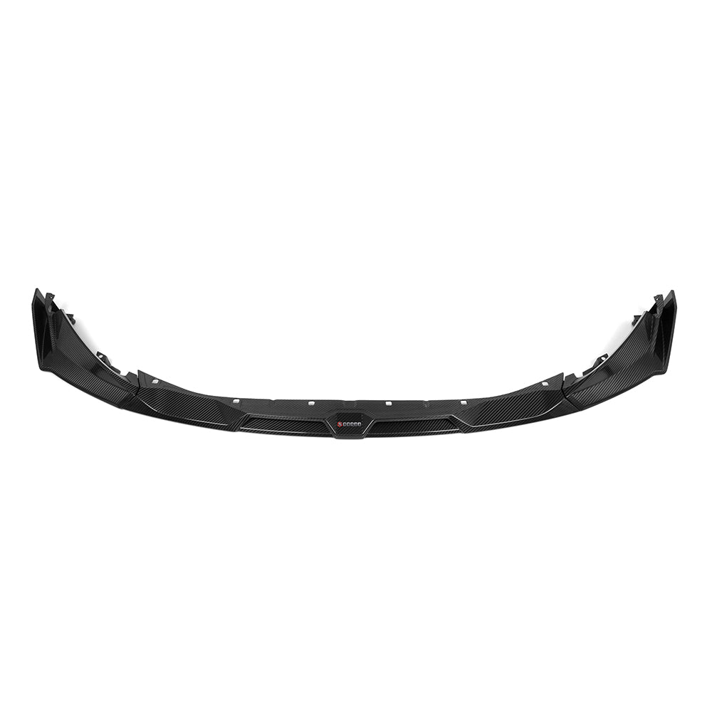 SOOQOO V1 BMW G8x M3 M4 Front Lip In Prepreg Carbon Fiber — product view 3