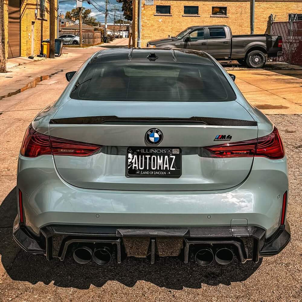 SOOQOO V2 BMW M4 G82 G83 Rear Diffuser In Prepreg Carbon Fiber — product view 2