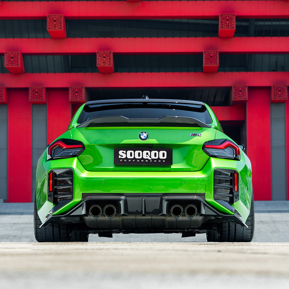 SOOQOO V2 BMW M2 G87 Rear Diffuser In Prepreg Carbon Fiber — product view 8