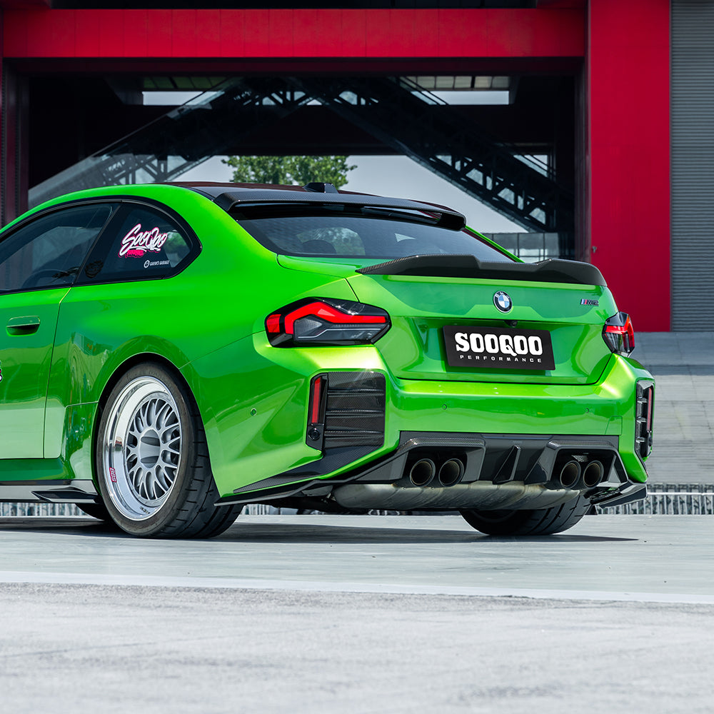 SOOQOO V2 BMW M2 G87 Rear Diffuser In Prepreg Carbon Fiber — product view 6