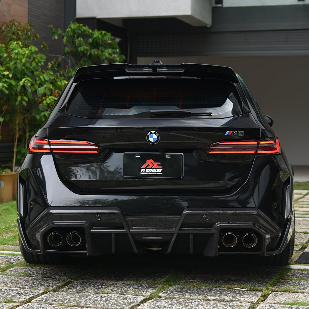 SOOQOO BMW M5 G99 Top Spoiler In Prepreg Carbon Fiber — product view 4