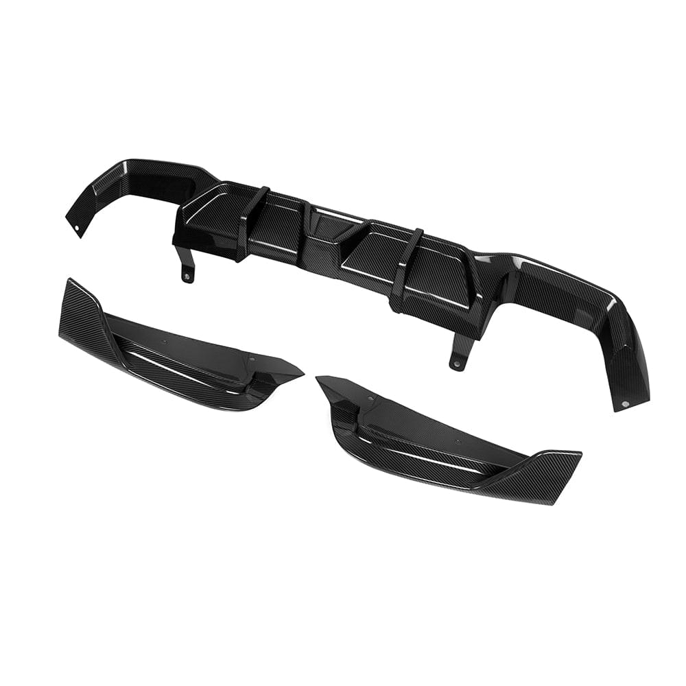 SOOQOO BMW X4M F98 LCI Rear Diffuser In Prepreg Carbon Fiber — product view 3