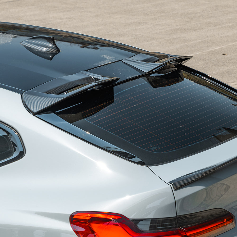 SOOQOO BMW X4M F98 Top Spoiler In Prepreg Carbon Fiber — product view 2