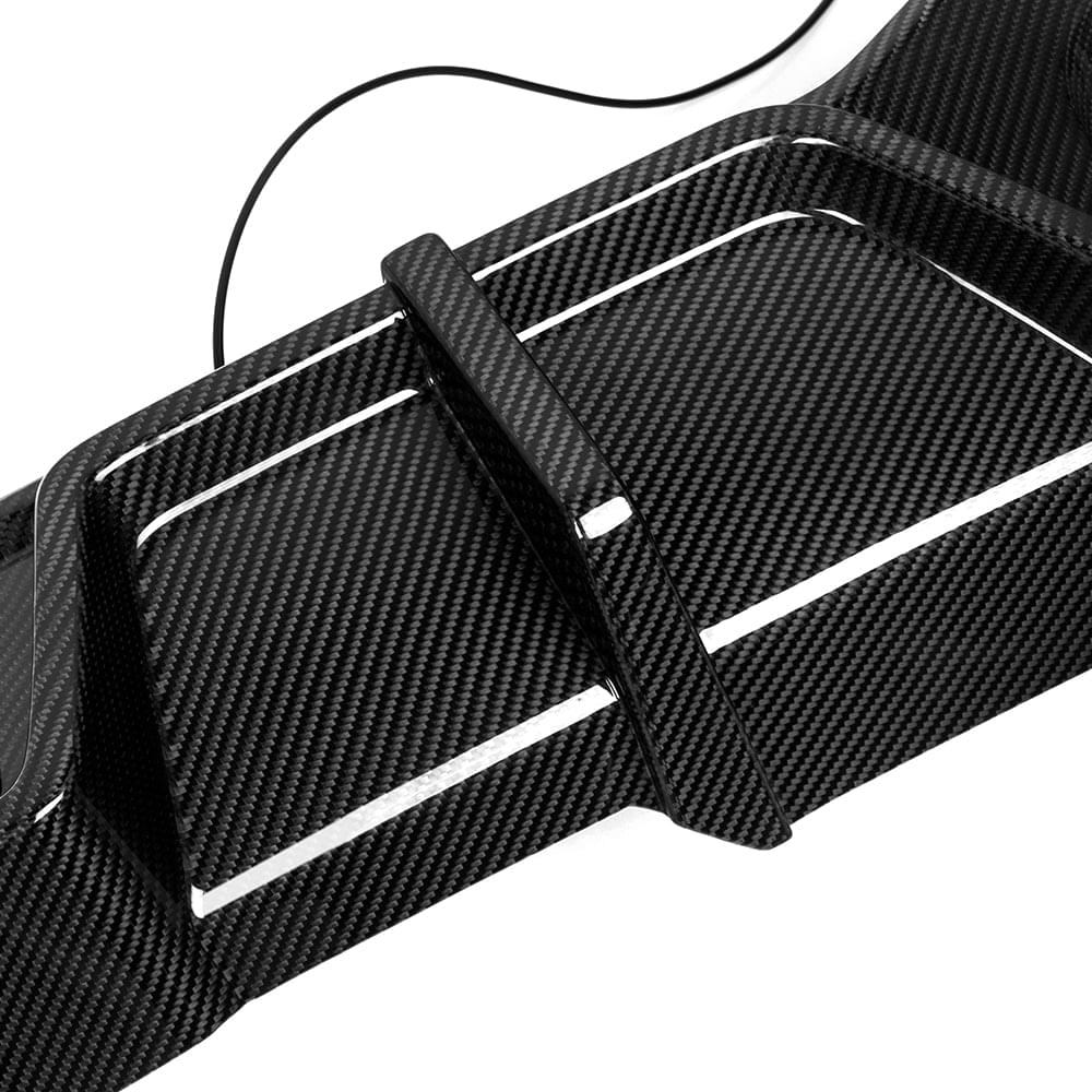SOOQOO BMW X4M F98 LCI Rear Diffuser W/Brake Light In Prepreg Carbon Fiber — product view 10