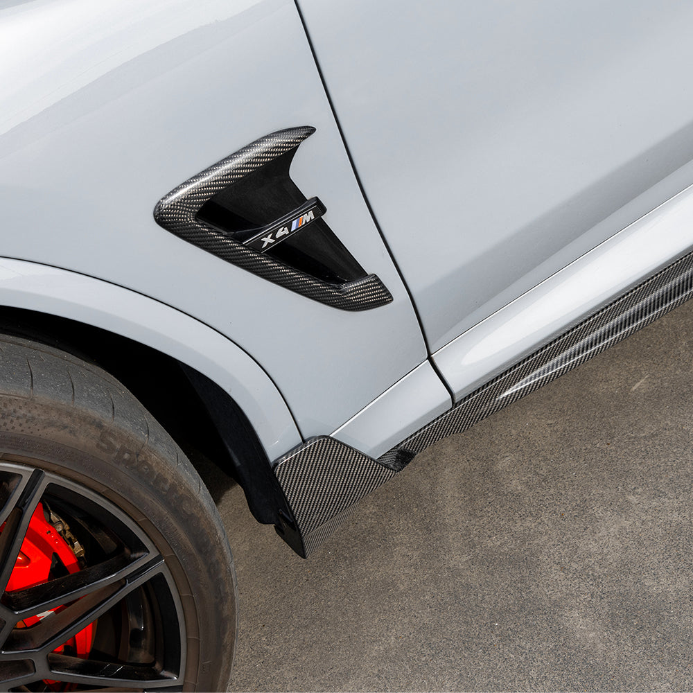 SOOQOO V2 BMW X3M F97 X4M F98 Side Skirt In Prepreg Carbon Fiber — product view 6