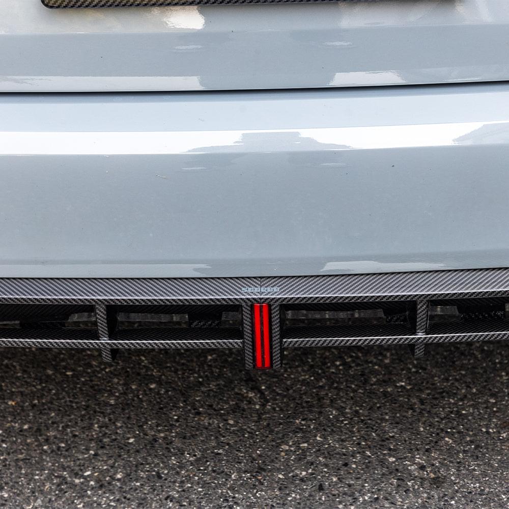 SOOQOO BMW 2 Series F74 Rear Diffuser In Prepreg Carbon Fiber — product view 10