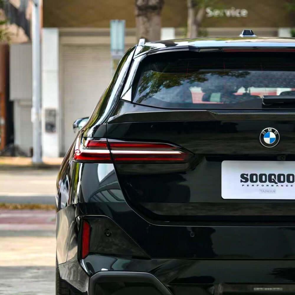SOOQOO BMW M5 G99 Rear Spoiler In Prepreg Carbon Fiber — product view 8