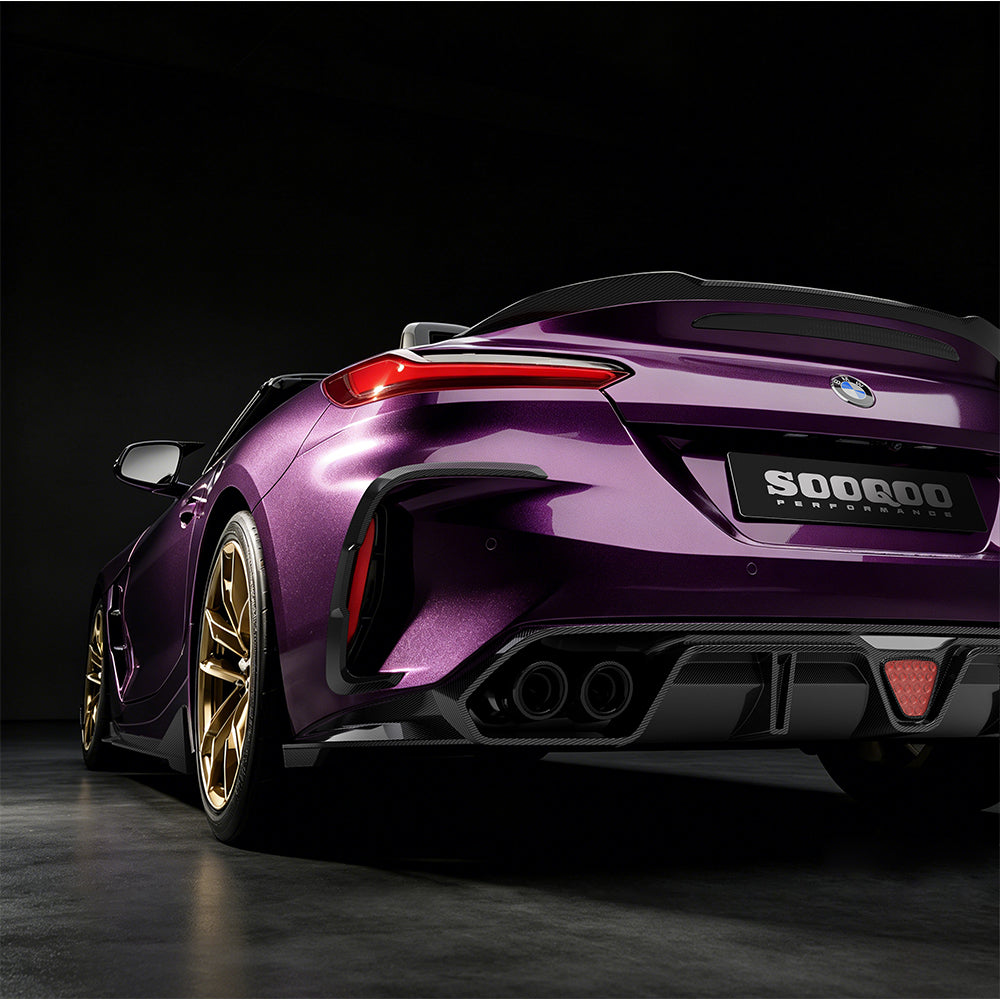 SOOQOO BMW Z4 G29 Rear Diffuser In Prepreg Carbon Fiber — product view 10