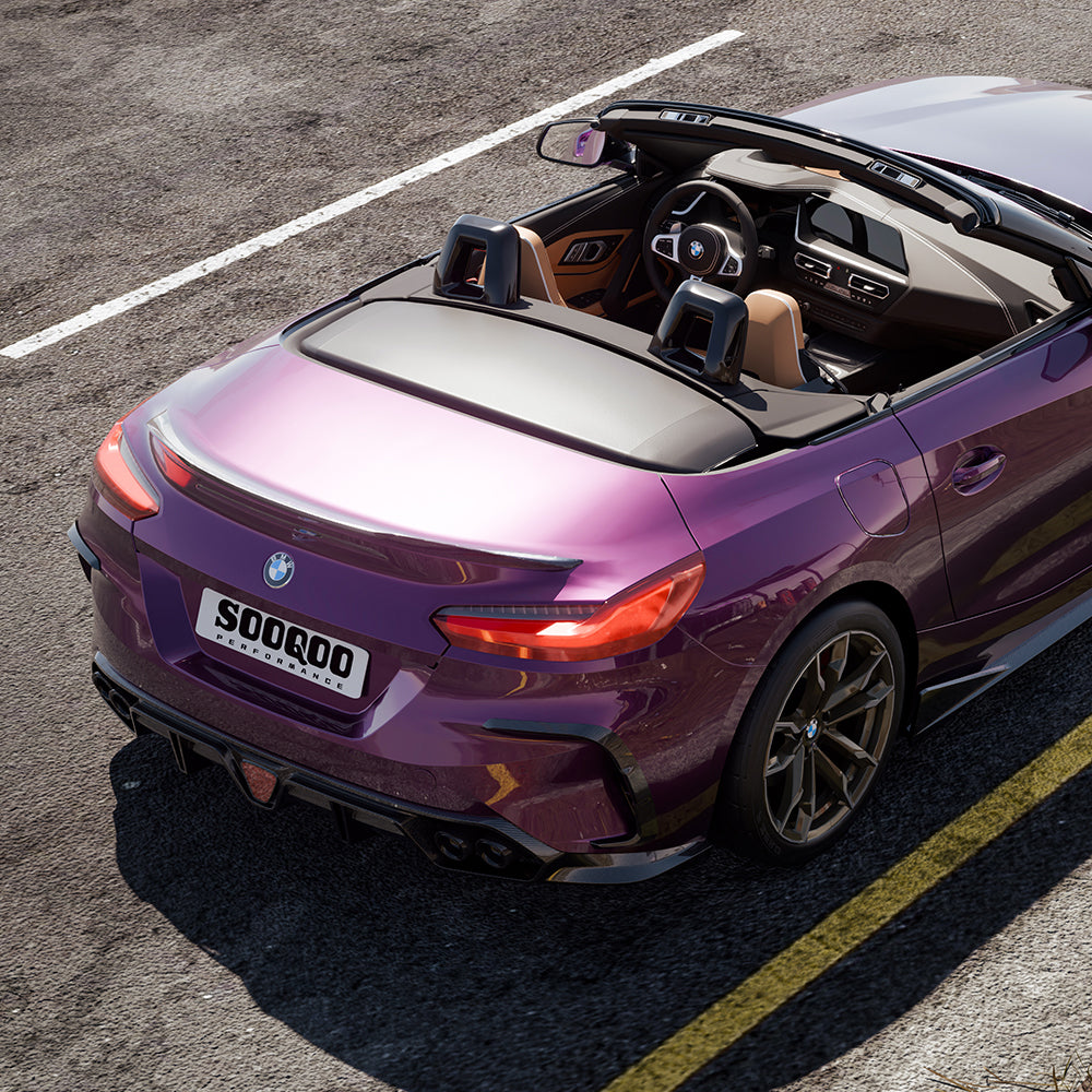 SOOQOO BMW Z4 G29 Rear Diffuser In Prepreg Carbon Fiber — product view 6