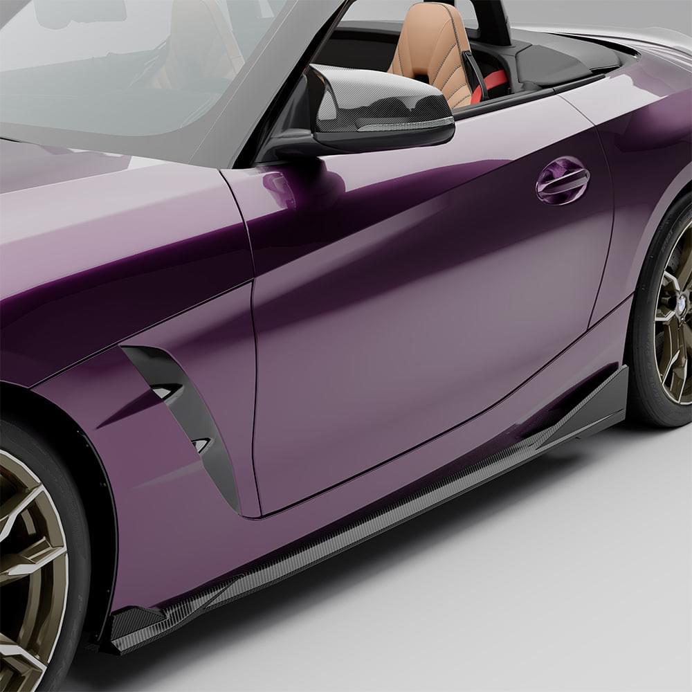 SOOQOO BMW Z4 G29 Side Skirt In Prepreg Carbon Fiber