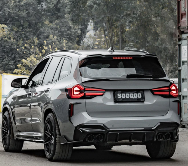 SooQoo BMW F97 X3M SQ Roof Spoiler In Gloss Pre Preg Carbon Fibre (2019+) - COLORADO N5X