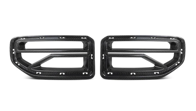 SooQoo BMW G87 M2 SQ-V Front Grilles In Gloss Carbon Fibre - COLORADO N5X