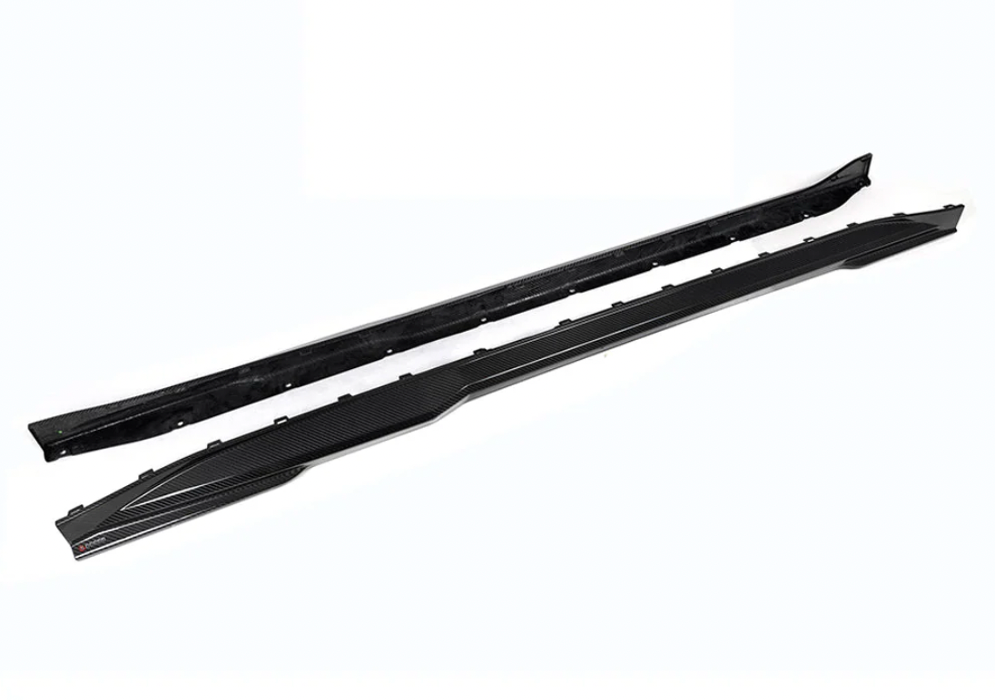 SQ BMW G80 G81 M3 Side Skirts In Gloss Carbon Fiber - COLORADO N5X