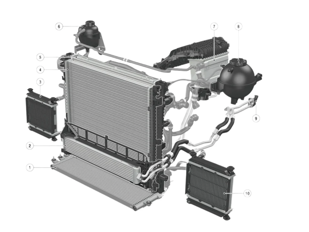 CSF G8X M2 / M3 / M4 (S58) High Performance Auxiliary Radiator - Single Radiator - COLORADO N5X