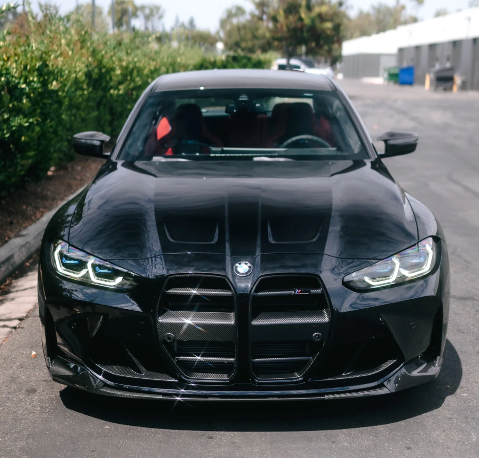 BMW G8X M3 / M4 MP-Style 3-Piece Carbon Fiber Front Lip Splitter