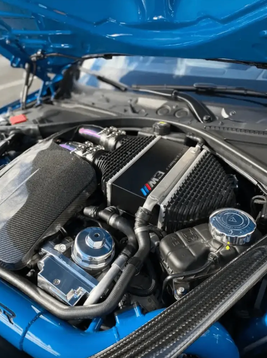S55 CHARGE COOLER COVER - BMW F8X M3/M4/M2C - COLORADO N5X