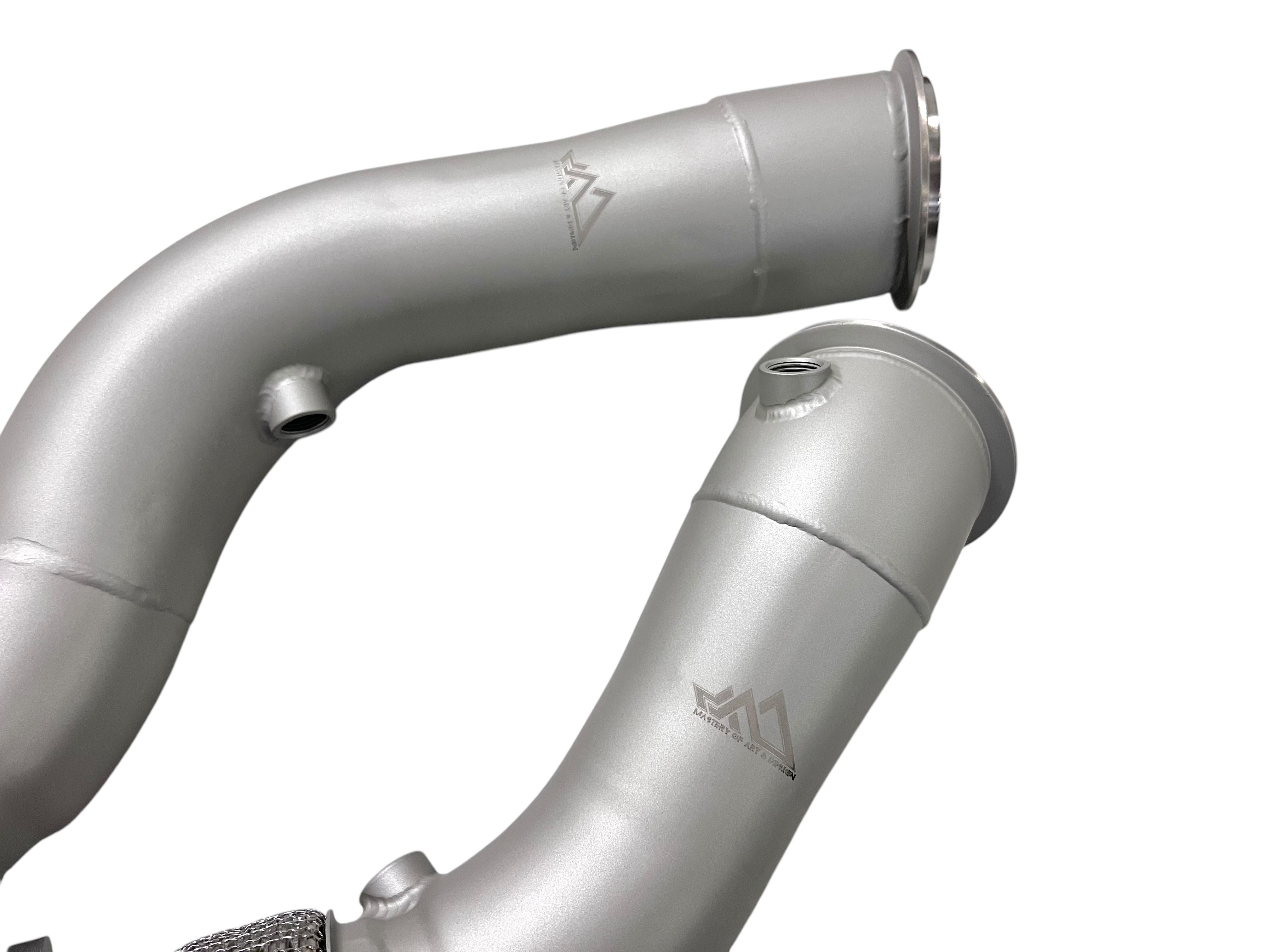 MAD BMW S55 3.5" Fat Boy Downpipes M2C M3 M4 W/ Flex Section - COLORADO N5X