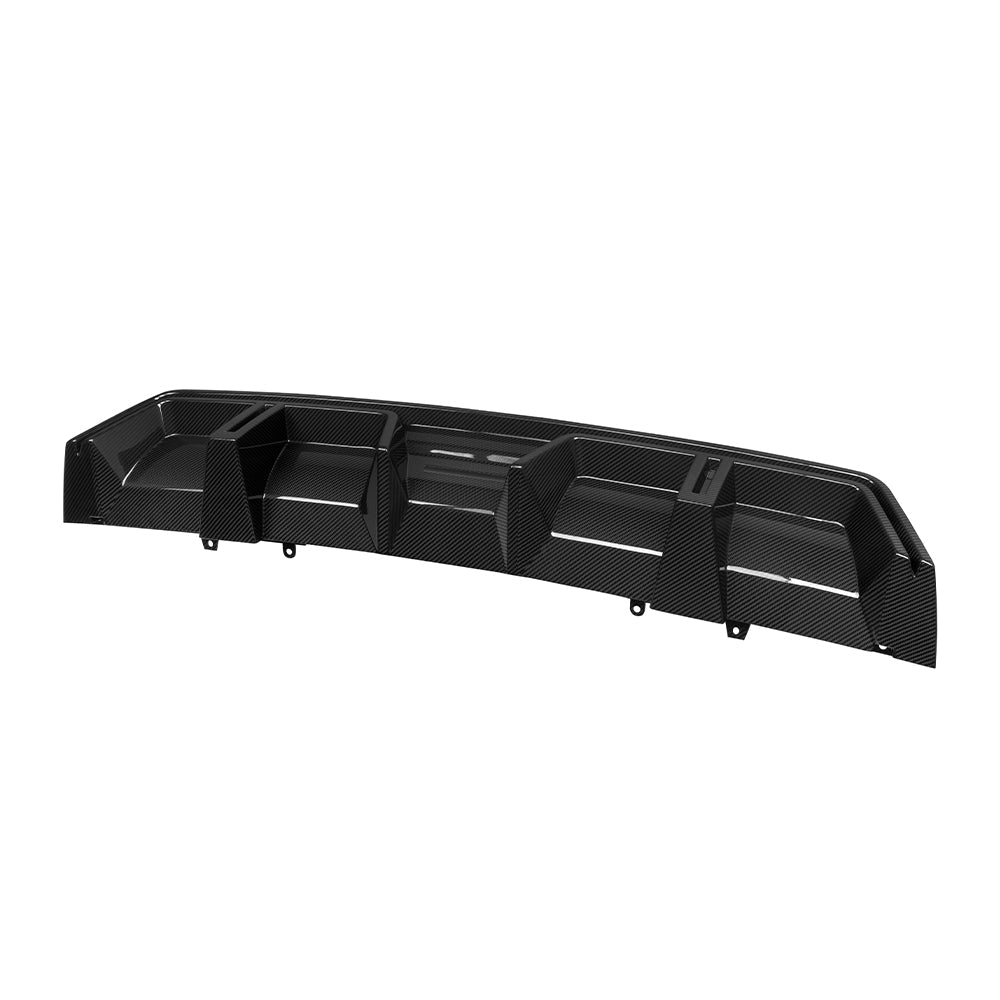 SOOQOO BMW XM G09 Rear Diffuser in Gloss Carbon — product view 5