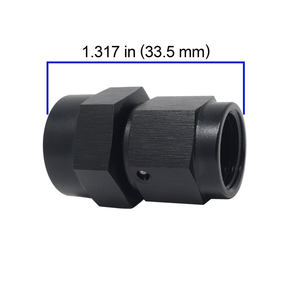 AN6 Female Flare to AN6 Female ORB Adapter.