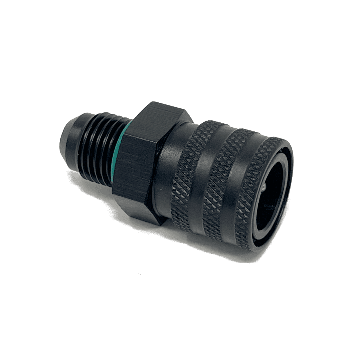 AN6 Male Flare/ORB to 3/8" Female Quick Connect.