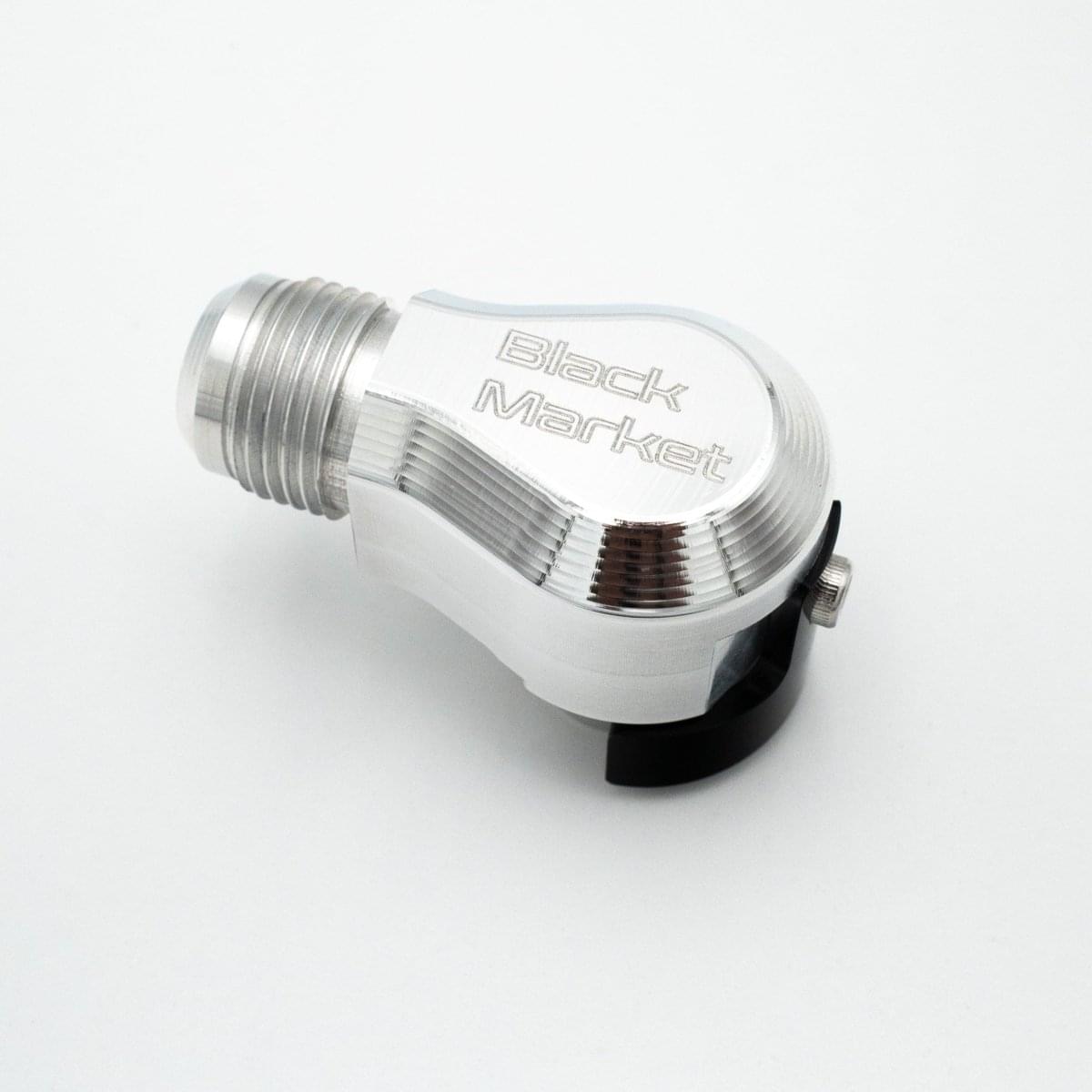 BMR 19MM Male To 10AN Male 90 Degree Valve Cover BMW PCV fittings.