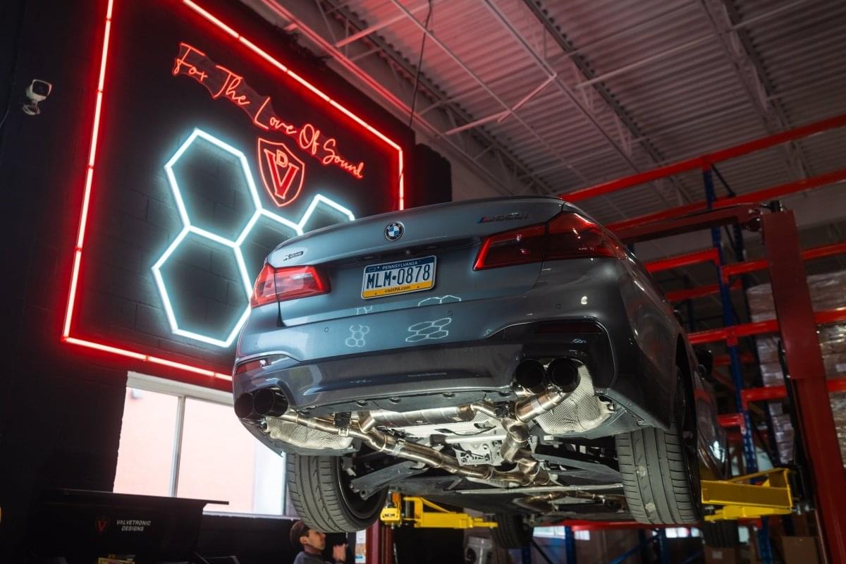 BMW G30 M550I Valved Sport Exhaust System.