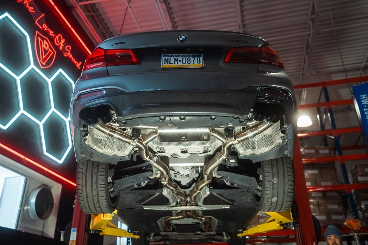 BMW G30 M550I Valved Sport Exhaust System.