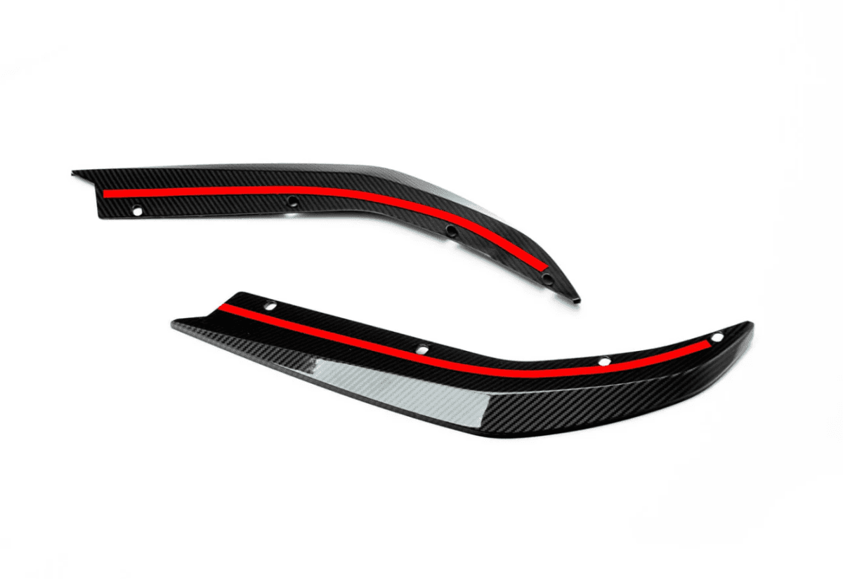 BMW M3 Rear Side Splitters Carbon Fiber (G80/G82).