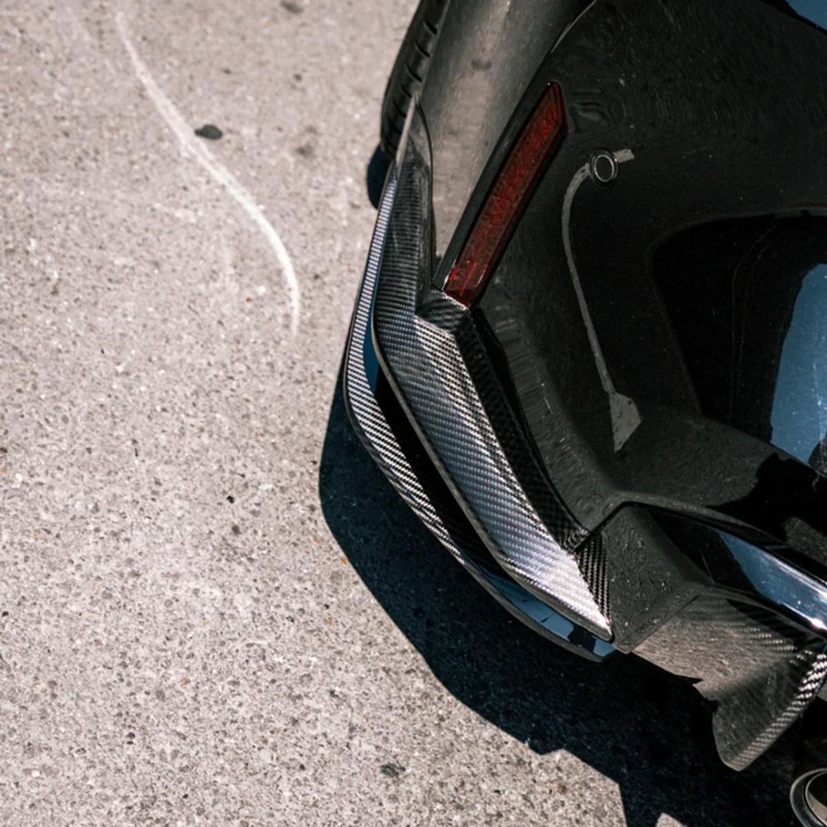 BMW M3 Rear Side Splitters Carbon Fiber (G80/G82).