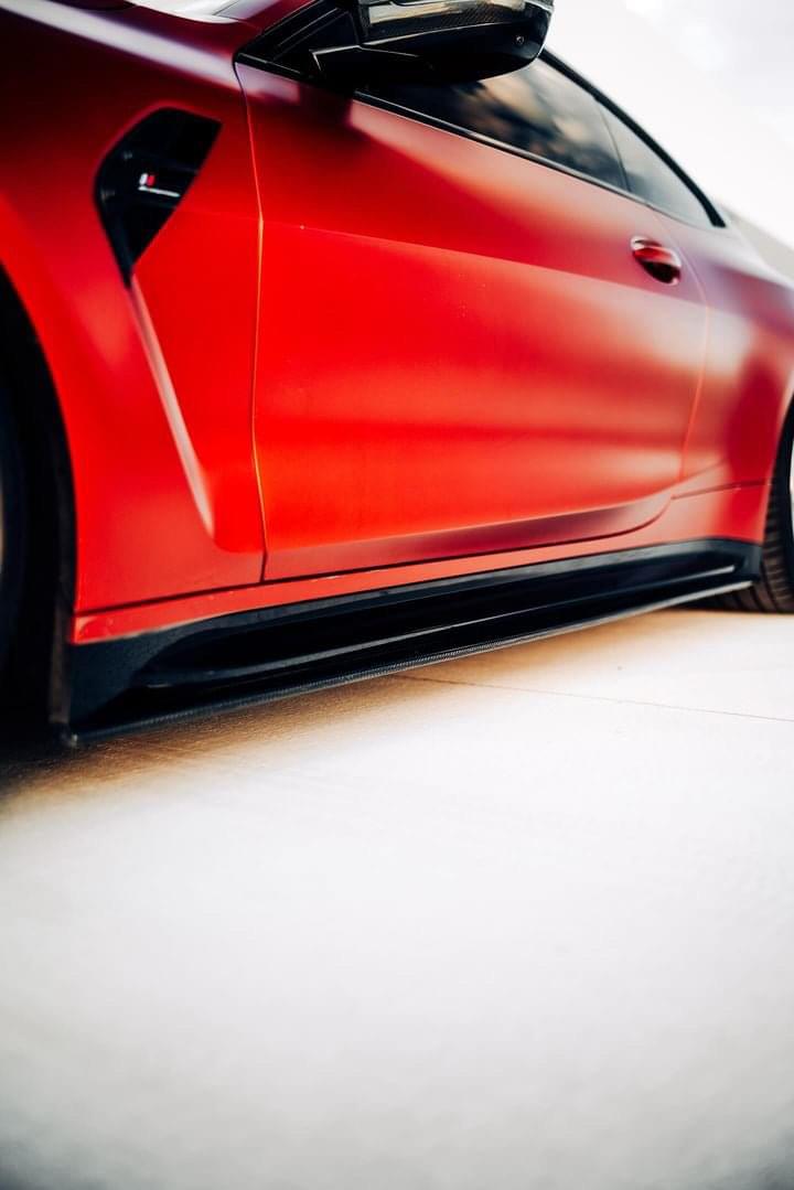 Carbon Fiber Side Skirt Extensions BMW G80 M3 / G82 M4.