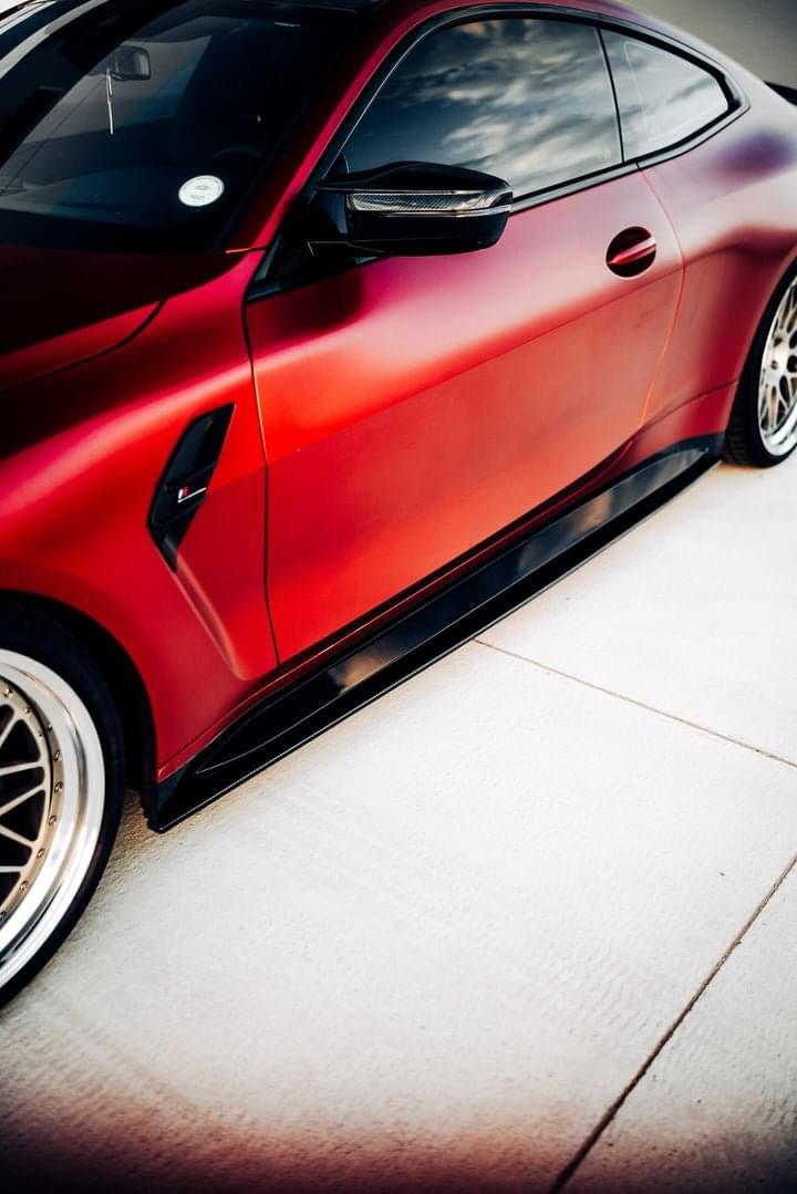 Carbon Fiber Side Skirt Extensions BMW G80 M3 / G82 M4.