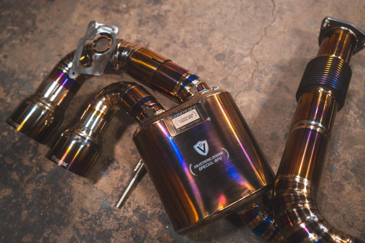 Chevrolet Corvette C8 Valved Sport Exhaust System.