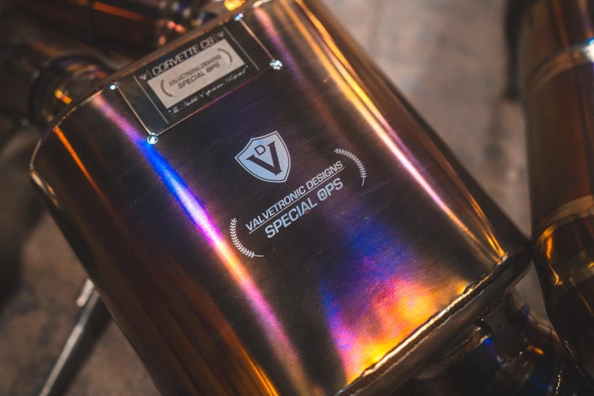 Chevrolet Corvette C8 Valved Sport Exhaust System.