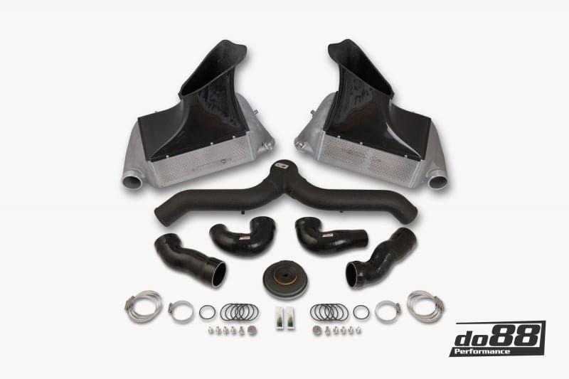 do88 07-09 Porsche 911 Turbo/GT2 (997.1) BigPack Intercooler Kit w/Black Pipe.