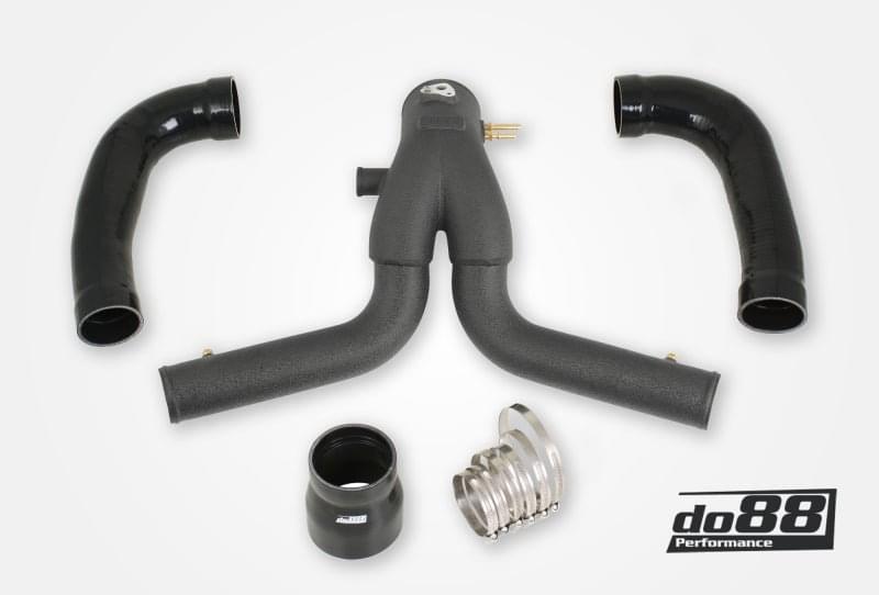 do88 13-15 Porsche 911 Turbo/Turbo S (991.1) Y-Pipe for do88 Intercooler - Black.
