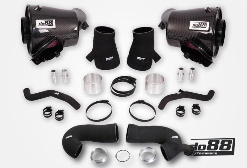 do88 2020+ Porsche 911 Turbo/Turbo S (992.1) Induction System w/80mm Outlet & Turbo Inlet Hoses.