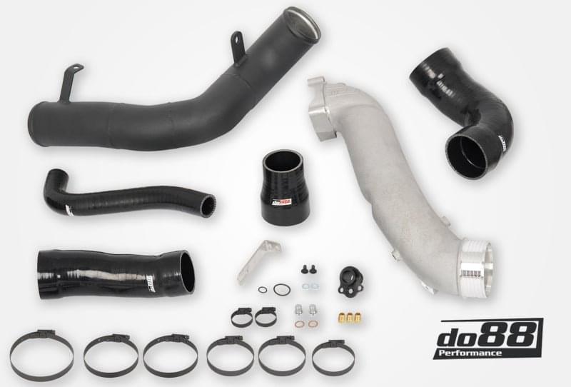 do88 Audi RS3 2.5T (8V)/TT RS 2.5T (8S) Charge Pipes (OEM Intercooler) - Black.