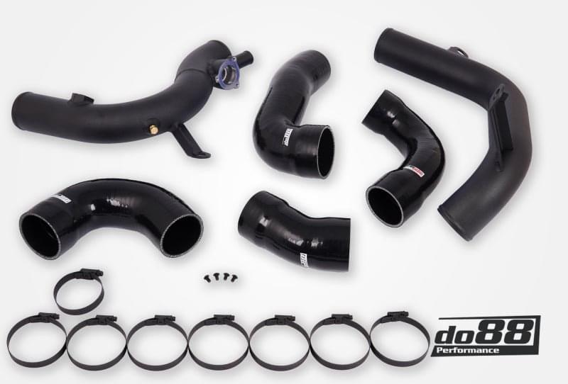 do88 VAG 2.0 TSI EA888 Gen4 (300hp+) do88 Intercooler Pressure Pipes Black Hoses.