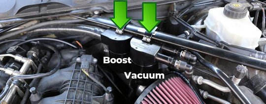 Dual BMS Oil Catch Can Kit for N54 BMW (Vacuum & Boost).