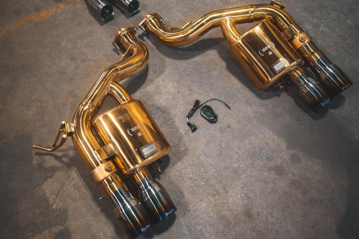 Ferrari 599 RACE F1 Valved Exhaust system.